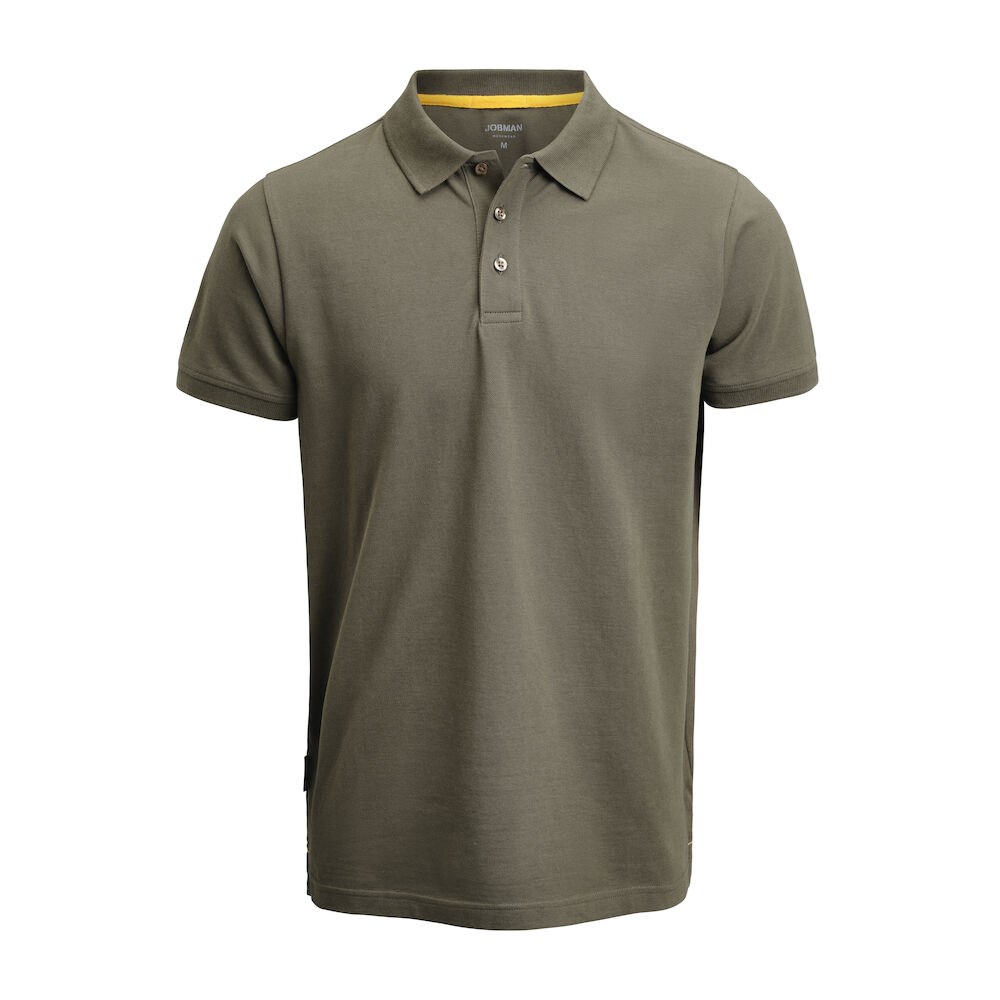 Jobman - 5566 Poloshirt zwart XL - olijfgroen
