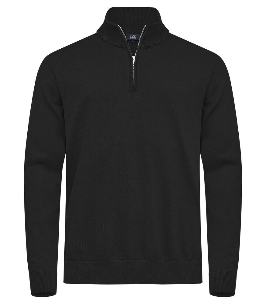 Cutter & Buck - Oakville Half Zip Sweater Heren Zwart M