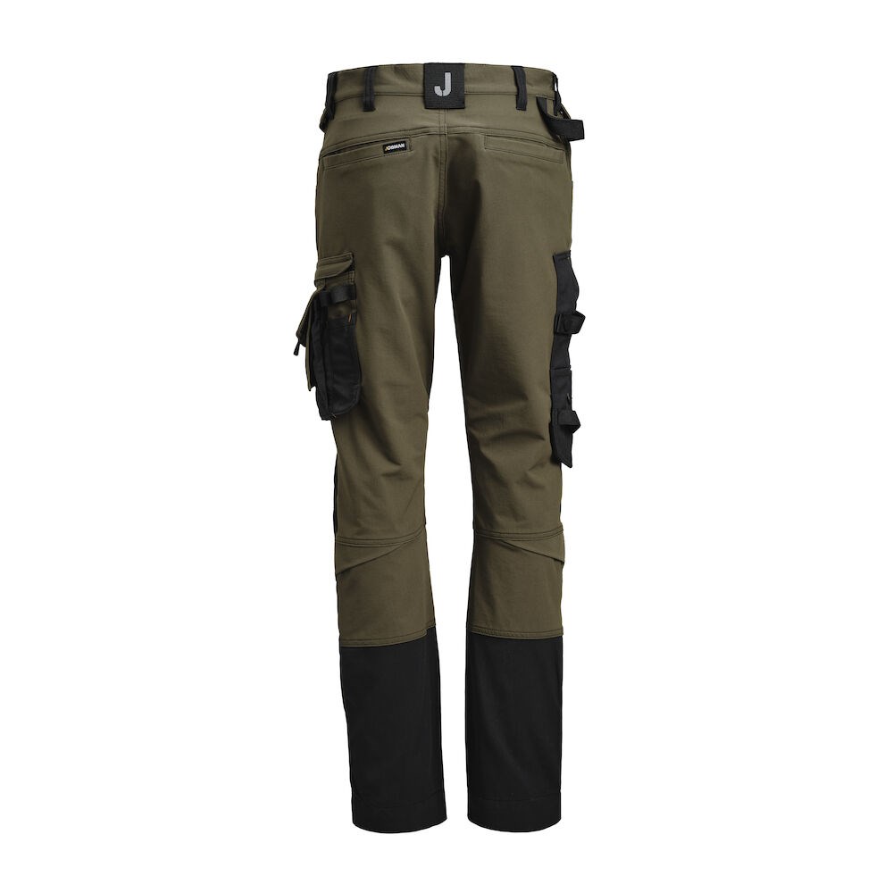 Jobman - 2391 Craftsman Trousers Stretch olijfgroen/zwart C58