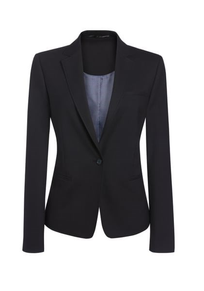 Blazer Lille Slim Fit, Zwart Maat 46