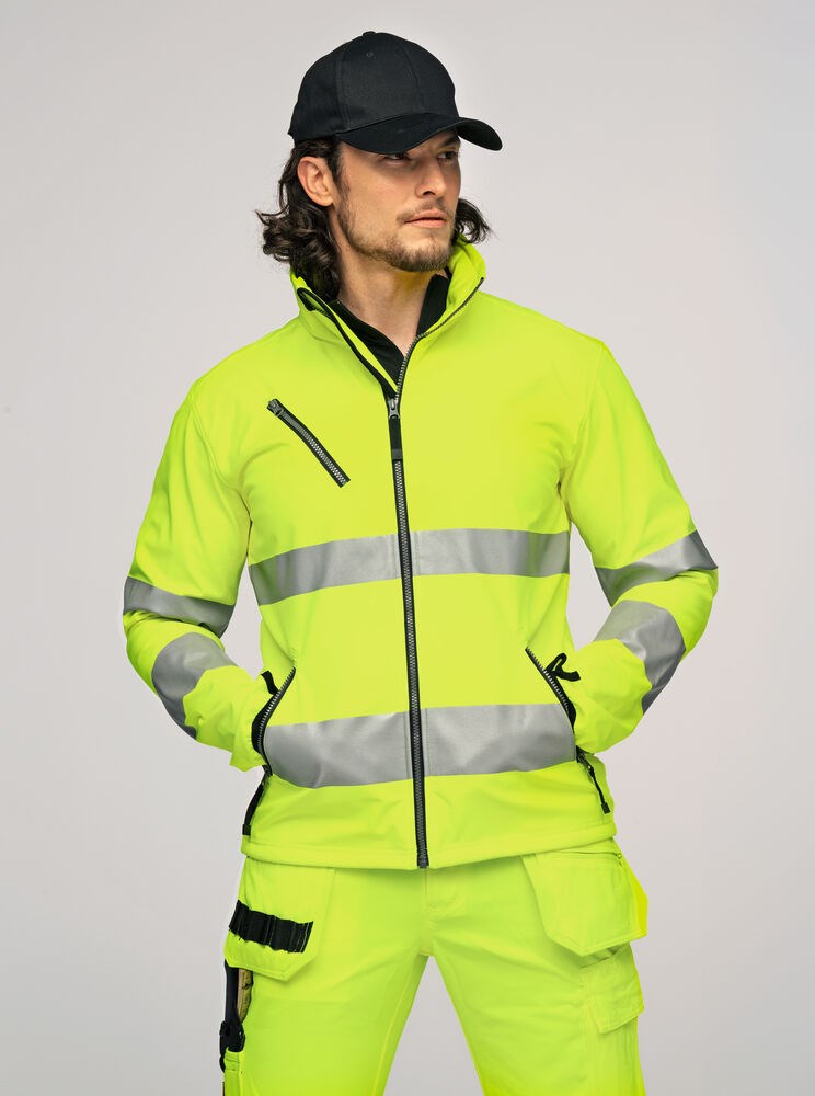 Jobman - 1202 Hi-Vis Softshell Jacket Oranje XL