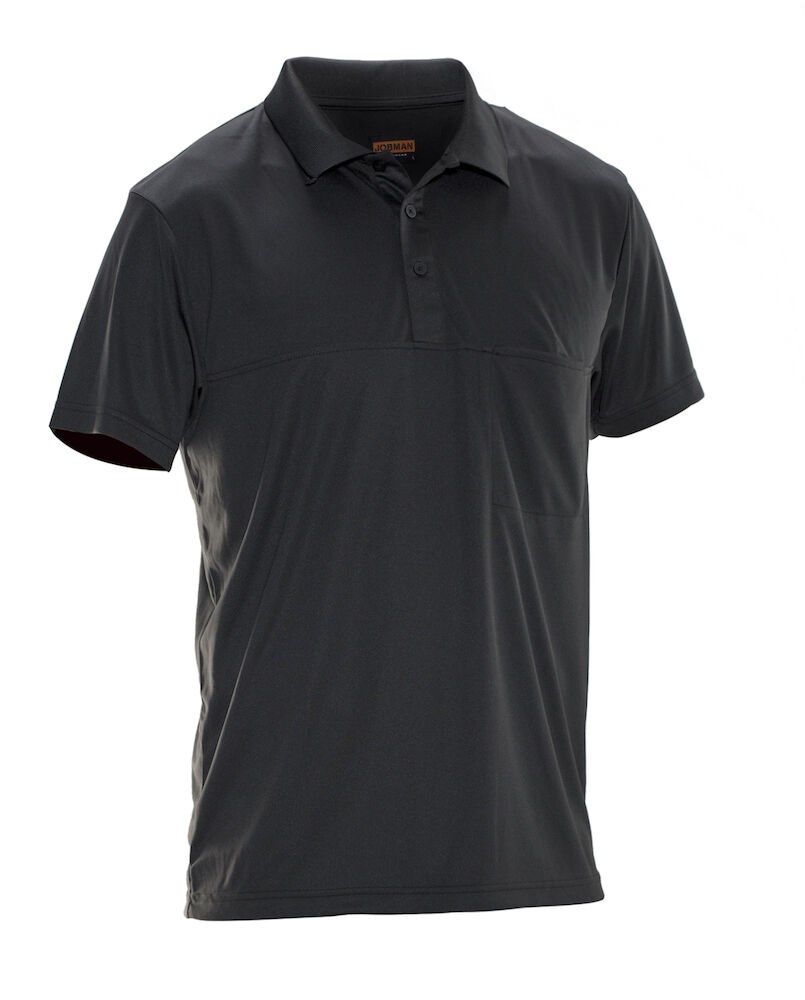 Jobman - 5533 Polo Spun-Dye Wit XXL - Zwart