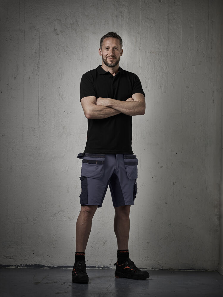 Jobman - 2196 Stretch Shorts HP Donkergrijs/Zwart C54